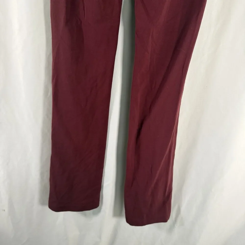 Lululemon Leggings Women's 4 Red Flared Pull On Waist Pocket Pull On 33